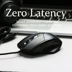 Ergonomic Wired Mouse with LED Light - Comfortable Computer Mouse for Extended Use Compatible with Laptops Windows Computers Mac
