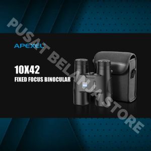 BERGARANSI APEXEL Teropong Binokular jarak jauh mini super zoom Binocular Outdoor HD Vision 10x42