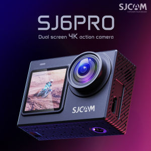 SJCAM SJ6 Pro กล้องกีฬา SJ6 Pro Dual Screen Dash Cam 24MP 4K 60fps 6 แกน Gyro ความเสถียร 2.4G WIFI 1000mAh กล้องแบทเทอรี่ Time-lapse รับภาพ Slow recording และ Quick recording