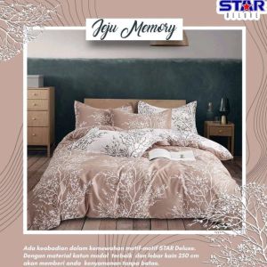 Bedcover Only Motif Jeju dan Polos Terbaru Ukuran 90 120 160 180 200 Tanpa Sprei Katun Dispers