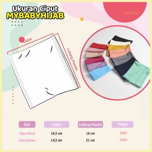 COD Ciput Bayi Perempuan Inner Daleman Kerudung Jilbab Anak Baby by Mybabyhijab