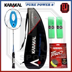 Raket Badminton Karakal Pure Power 8 Bonus Tas Senar dan Grip