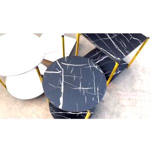 Yac 💕 โต๊ะรับแขกอเนกประสงค์ โต๊ะกาแฟลายหินอ่อน โต๊ะกลางโซฟา 2 แบบ โต๊ะเหลี่ยม โต๊ะกลม สุขภาพสูงสุด จำหน่ายจากตัวเลือกที่สนใจ สั่งอายุ 8-10 ปี