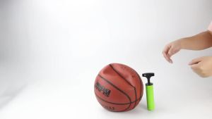 Portable Hand Ball Pump Kit with 5 Needles Manual Air Pump for Basketball Football Volleyball - Bendable Hose Inflator