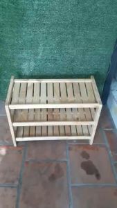 [HCM]Kệ giày 3 tầng rộng 45cm bằng gỗ (Tự nhiên)