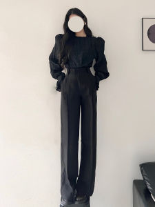 French Unique Casual Womens Shirt Spring Autumn Korean Fashion Meat Covering Base Layer High-End Slimming Top