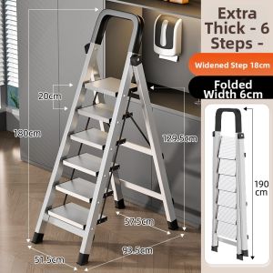 Stainless Steel Heavy-duty Folding Step Ladder
