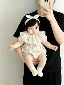 Newborn Baby Summer Princess Floral Romper