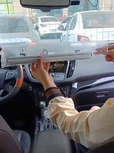 ม่าน ม่านบังแดดที่บังแดด ม่านบังแดดแบบพับอัตโนมัติ ที่บังแดดกระจกหน้ารถยนต์ สะท้อนแสงแดดกัน UV