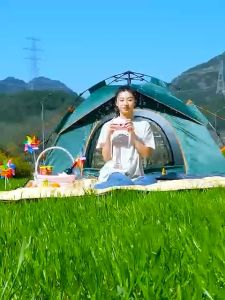 Tent Waterproof 2 Person Automatic Double Layer Original Family Tent Camping Tent Quick Open Camping Backpack Tent