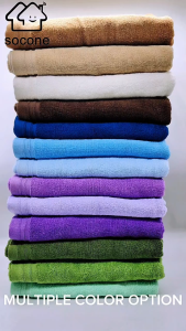 Socone Bath towel 100% Long Staple Cotton 70x140cm 360g Absorbent Adult Infant Baby Beach Towel Larger and thicker 1PC ONLY