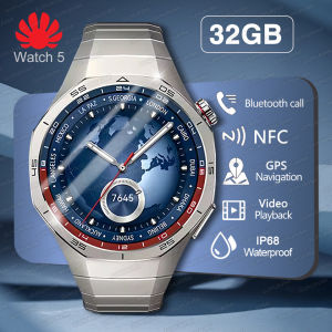 GT5 Pro Smart Watch Global Version 32GB Memory GPS navigation NFC Music Video play Call Titanium alloy Waterproof Smartwatch 5