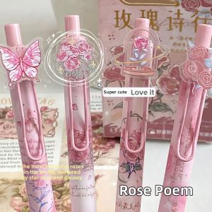 Bút Thiết Kế Hoa Hồng Mượt Mà Khô Nhanh Màu Đen