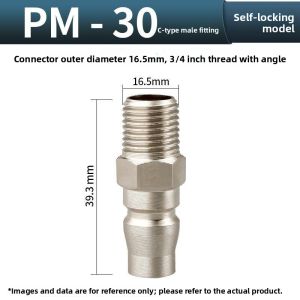 MO DE FA | C-Style Self-Locking Quick Coupling Air Hose Connector