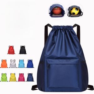 Túi Đeo Vai Thể Thao Dung Tích Lớn Có Dây Rút Túi Du Lịch Thể Thao Đơn Giản Nhẹ Bóng Rổ Túi Đựng Đồ Thể Thao Cho Nam Và Nữ