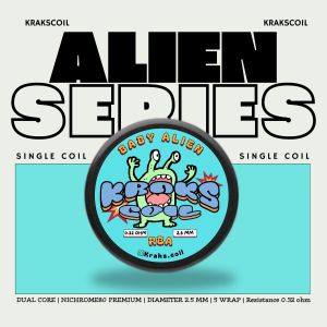 Kawat Kraks baby alien RB4– Premium Handmad Nichrome80 Diameter 2.5mm Single