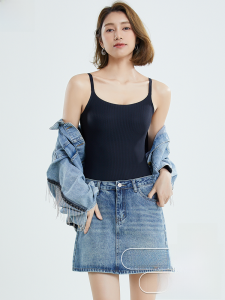 MiiOW | Áo ba lỗ lụa băng mùa hè mới dành cho nữ Áo ba lỗ hở lưng thoáng khí Áo ba lỗ lót bên trong có thể mặc ngoài trời Áo ba lỗ bó sát