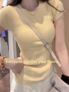 HUOLISI | Summer Slim Fit Boatneck T-Shirt Female