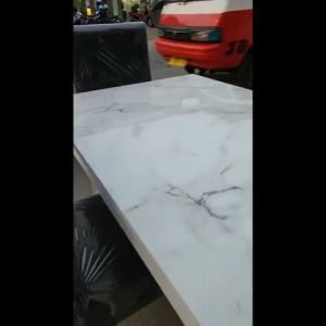 (Free Ongkir) Set Meja Makan HPL Motif Marble Murah