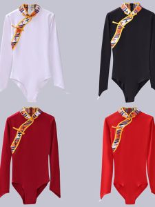 New Style Tibetan Dance Performance Suit Jumpsuit Practice Costume National Dance Square Dancing Womens Ethnic Stage Wear