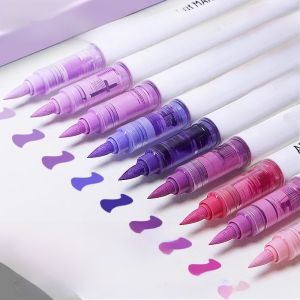 Languo Soft Tip Acrylic Marker Pen Direct Liquid Type Kindergarten Watercolor Pen 24 Colors Non Toxic Washable DIY Drawing Pen