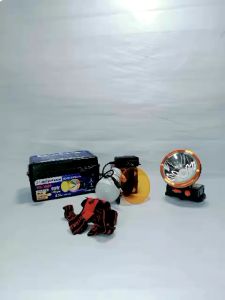 COD Senter Kepala 80 Watt Plus Bohlam Mitsuyama MS-160P Cahaya Putih Super Terang