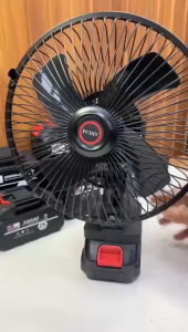 8 inch Cooling Fans Adjustable Cordless Fan Portable Rechargeable Fan High Power Outdoor Desktop