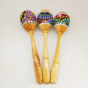 1 pcs alat musik tradisional marakas ukuran besar dan ukuran kecil