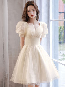 French Style Dinner Suit Light Luxury Minority Classy Birthday Party Adult Ceremony Princess Dress Daily Style Engagement Dress