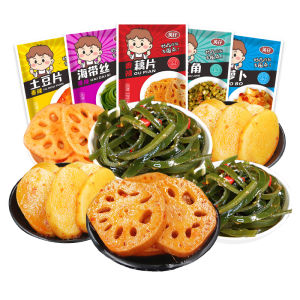 Snack Attack Instant Ready-To-Eat Marinated Vegetables Small Packets Craving-Curing Seaweed Potato Flavor Snacks Delightful