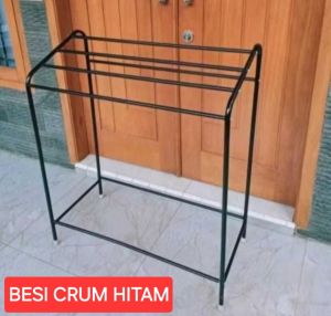 PROMO JEMURAN RAK HANDUK ASLI BESI CRUM ANTI PATAH TAHAN LAMA