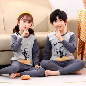 Boys Long Johns Top & Bottom Pure Cotton Suit Autumn and Winter Baby Intimates Small Girls and Teen Girls Cotton Jersey Spring & Fall Little Boy Pajamas Long Johns For 12 Years Old Girl - Lazada