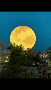 Lawn Lamp Outdoor Moon Light Courtyard Garden Brightening Atmosphere Park Landscape Lamp Designer Creative Moon Floor Lamp