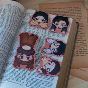 Maria Clara at Ibarra | Klay Maria Clara Ibarra Fidel Padre Salvi Chibi Magnetic Bookmarks