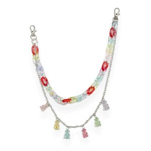 Bonita Gummy Bear Chain Pants Belt Rantai Celana Rantai Dompet Akrilik Beruang Gantungan Celana Rantai Pinggang