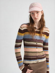 TEENIE WEENIE | Mongolian Wool Cotton Blend Cardigan Casual Loose Outwear