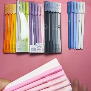 ปากกา ปากกาเจล ปากกาดํา 0.5มม. 1กล่อง/6ชิ้น Morandi ชุดปากกาหมึกเจล เขียนลื่น แห้งไว โรงเรียน อุปกรณ์สำนักงานเครื่องเขียน