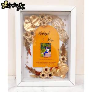 Promo Mahar Pernikahan semi resin art anggrek murah meriah / Mahar Pernikahan Rustic size 40cm x 30cm