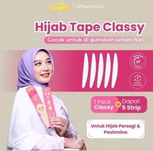 Tape hijab  CLASSY penegak jilbab melengkung paripurna anti letoy