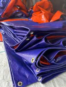 Terpal Tebal A20 Korea 3x3 3x4 3x5 3x6 3x7 3x8 3x9 3x10 Meter. Warna Biru Orange silakan di pilih