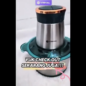 Blender Daging Chopper Meat Grinder Sepenuhnya Otomatis Meat Grinder Chopper 2L Penggiling Daging Blender Baja