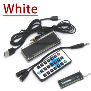 3.12Inch OLED screen Audio Music Spectrum WiFi Clock Level Display VU Meter with Remote APP Control for dc 5V-12V car amplifier