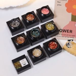 Monja 5ml Nail Irregular Sand Shell Slices Gel Nail UV Gel Soak Off UV LED Varnish For DIY Nail Art Makeup Tools