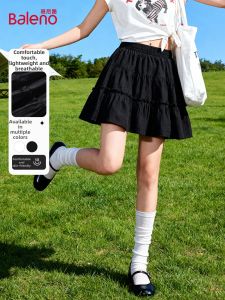BALENO | Black A-line Pleated Skirt