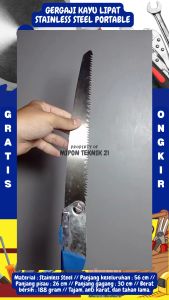 LUMOS Gergaji Kayu Lipat Stainless Portable