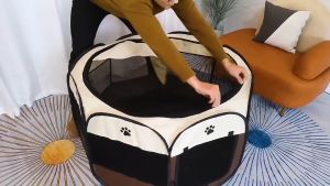 นอนแมว 8 เหลี่ยม บ้านนอนแมว pet การท่องเที่ยว บ้านน้องแมว ที่นอนสุนัขพกพา อกสัตว์เลี้ยงพับได้ บ้🎪