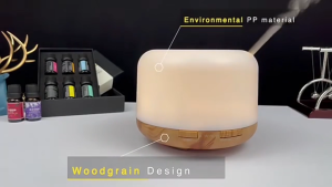 Air Humidifier USB Aroma Diffuser Night Light Lamp H2O Mist Spray Room Purifier + Free Essential Oil
