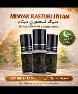MINYAK WANGI KASTURI HITAM TULEN 3ML