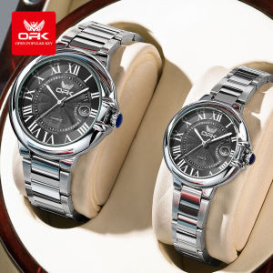 OPK Couple Watch Sale Buy 1 Take 1 Waterproof Original Luxury Casual Stainless Steel Calendar Quartz Valentines Day Gift With Box