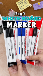 FCI Whiteboard 2 in 1 Versatile Marker Fine and Bold Smooth Ink Erasable Marker  for School Home Personal and Office Supply